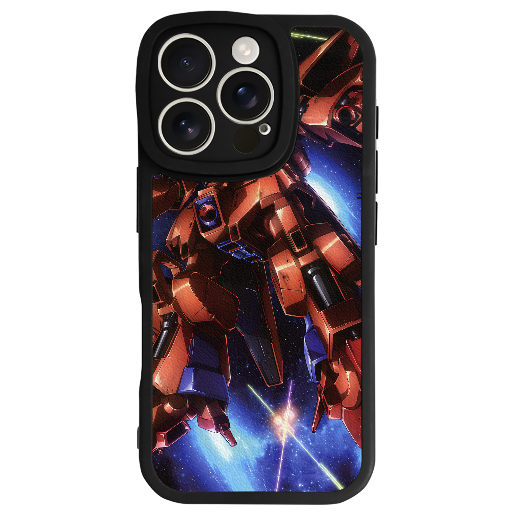 （画像用） 機動戦士ガンダム Mobile Suit Gundam 【iPhone 16シリーズ対応】シリコンスマホケース（レザー調） 材質：シリコン